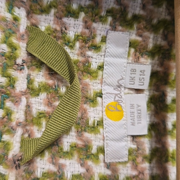 Boden Relaxed Wool Cotton Boucle Tweed Full Button Overshirt Shacket NWOT - Picture 16 of 16